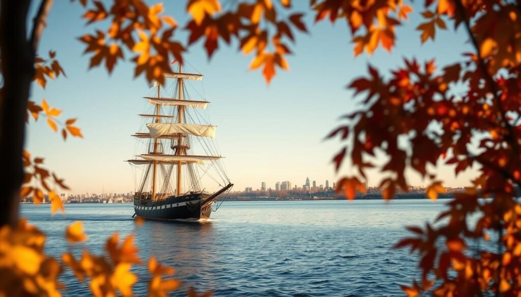 Boston tour, Autumn, USS Constitution, Boston Harbor, river cruise