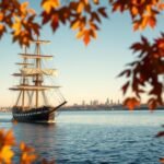 Boston tour, Autumn, USS Constitution, Boston Harbor, river cruise