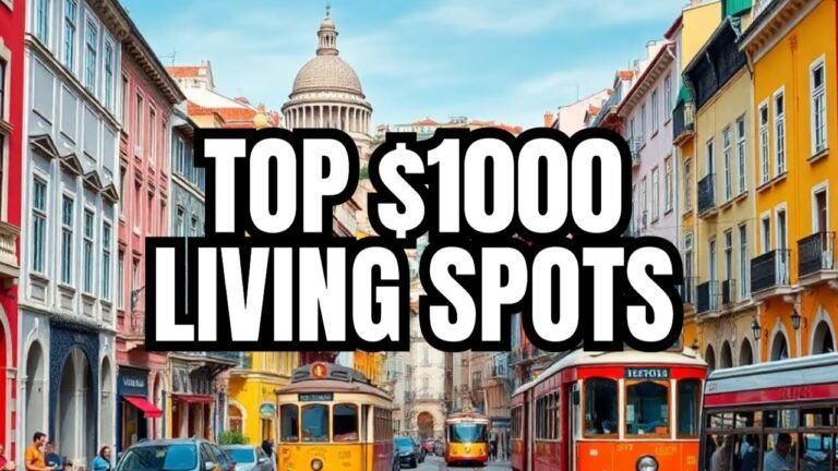 Top 10 Countries I Would Live on $1000 a Month ππ°