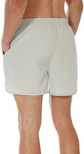 SILKWORLD Men's Running Stretch Quick Dry Shorts with Zipper Pockets(Pack of 2,3) - Image 3