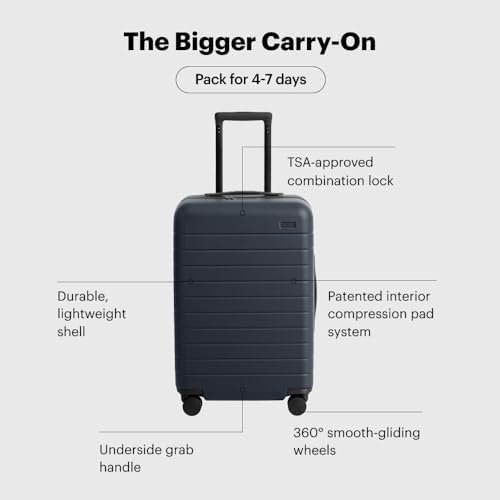 Away Bigger Carry-On Luggage, Lightweight Hardside Large Suitcase with Spinner Wheels, TSA Lock, Airline Approved, Cloud Gray - Image 3