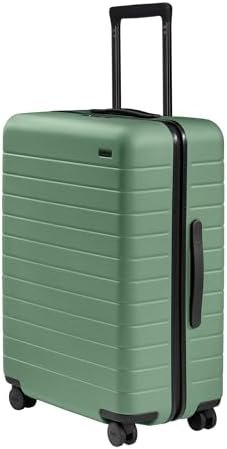 Away Medium Checked Luggage, Lightweight Hard Shell Suitcase with Spinner Wheels, Durable Rolling Luggage, TSA Lock, 26 Inch, Sea Green
