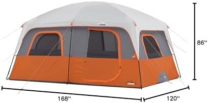 CORE Tent for Family Camping | 10 Person / 11 Person / 12 Person Large Multi Room Cabin Tents for Car Camping & Outdoor Adventures - Image 10