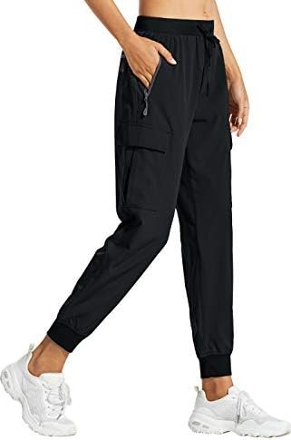 Libin Women's Cargo Joggers Lightweight Quick Dry Hiking Pants Athletic Lounge Casual Travel Petite/Regular/Tall