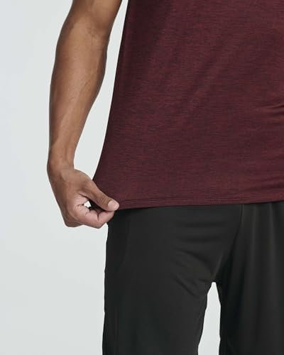 Real Essentials 5 Pack: Men’s Short Sleeve Dry Fit Active Crew Neck T Shirt - Athletic Running Gym Workout Tee Tops - Image 4