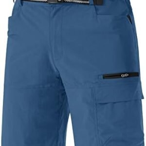 TACVASEN Men's Summer Outdoor Shorts Quick Dry Cargo Casual Work Hiking Shorts (NO Belt)