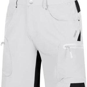TACVASEN Men's Hiking Cargo Shorts 10" with Zipper Pockets Quick Dry Casual Stretch Golf Work Short Outdoor Summer
