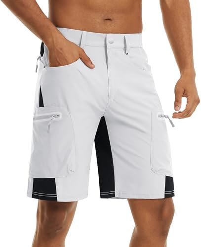 TACVASEN Men's Hiking Cargo Shorts 10" with Zipper Pockets Quick Dry Casual Stretch Golf Work Short Outdoor Summer - Image 2