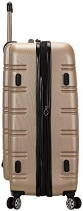Rockland Melbourne Hardside Expandable Luggage with Spinner Wheels, Champagne, 3-Piece Set (20/24/28) - Image 2
