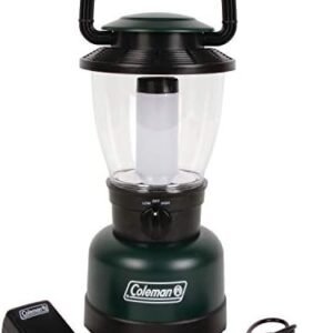 Coleman Rugged Rechargeable 700L LED Lantern, Water & Impact-Resistant Rechargeable Lantern with USB Charging Port, Carry Handle, & 2 Light Modes; Lifetime LEDs Never Need Replacing