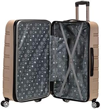 Rockland Melbourne Hardside Expandable Luggage with Spinner Wheels, Champagne, 3-Piece Set (20/24/28) - Image 6