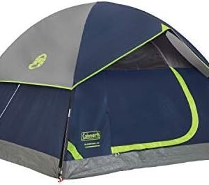 Coleman Sundome 4-Person Tent with Rainfly, Weatherproof Tent Sets Up in 10 Mins