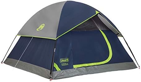 Coleman Sundome 4-Person Tent with Rainfly, Weatherproof Tent Sets Up in 10 Mins