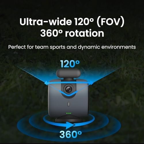 Chameleon AI Auto Sports Action Camera - 4K 60FPS Soccer Camera and Basketball Tracking Camera for Team Sports, Live Streaming, No Subscription, Works with iOS & Android (Lava Graphite) - Image 6