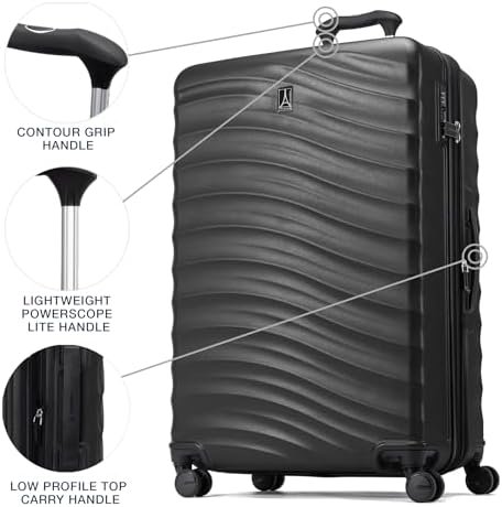 Travelpro Maxlite Air V2 Hardside Expandable Checked Luggage, 8 Spinner Wheels, Lightweight Hard Shell Suitcase, TSA lock, Black, Checked Large 28-Inch - Image 2