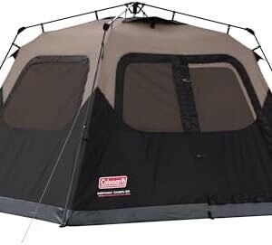 Coleman Instant Tent with 1-Minute Setup, 4/6/8/10 Person Tent with Pre-Attached Poles, Air Vent, & Carry Bag