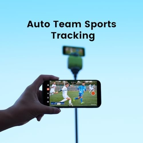 Chameleon AI Auto Sports Action Camera - 4K 60FPS Soccer Camera and Basketball Tracking Camera for Team Sports, Live Streaming, No Subscription, Works with iOS & Android (Lava Graphite) - Image 2