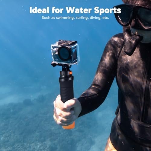 AKASO EK7000 4K30fps 20MP Action Camera EIS Ultra HD 131FT Waterproof Underwater Camera with Waterproof Floating Hand Grip Bundle and Carrying Case Helmet Accessories Kit Bundle - Image 3