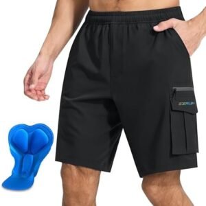 Men's Mountain Bike Shorts 3D Padded Bicycle Biking Shorts Quick Dry Lightweight MTB Cycling Shorts