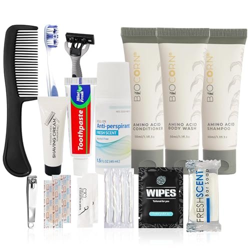 Trektote Travel Toiletry Kit For Men And Women – 20 Piece Set of Travel Size Toiletries, TSA Compliant, Travel Essentials, Includes Shampoo And Conditioner, Body Wash, Oral Care, Toiletry Bag & More - Image 7