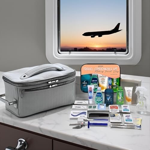 Asom Toiletry Travel Kit - 20 Piece TSA Approved Personal Care & Hygiene Essentials Set for Men & Women, Pre-Filled Convenience for Travel, Airplane Carry-On Ready - Image 5