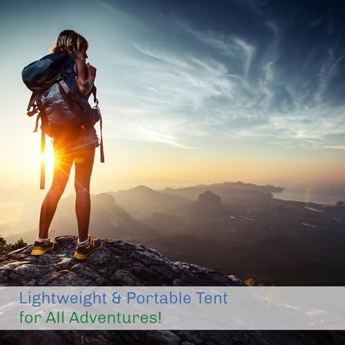 2 Person Camping Tent with Rain Fly and Carrying Bag - Lightweight Outdoor Tent for Backpacking - Image 5