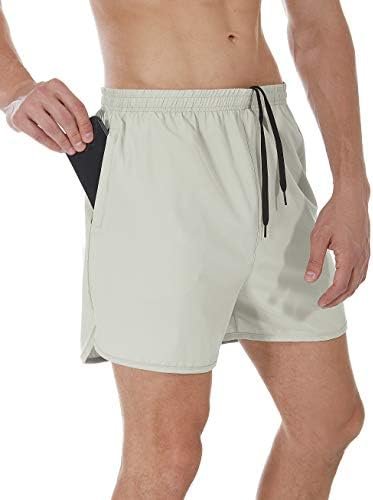SILKWORLD Men's Running Stretch Quick Dry Shorts with Zipper Pockets(Pack of 2,3) - Image 2