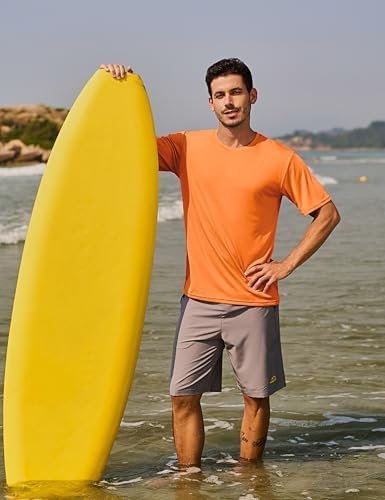TACVASEN Swim Shirts for Men Rash Guard SPF Short Sleeve Sun T-Shirt UPF 50 Quick Dry Lightweight Fishing Water Shirt - Image 7