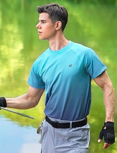 Men's Swim Shirts Rash Guard UPF 50+ UV Sun Protection T-Shirt Quick Dry Fishing Beach T Shirts - Image 4