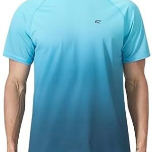 Men's Swim Shirts Rash Guard UPF 50+ UV Sun Protection T-Shirt Quick Dry Fishing Beach T Shirts