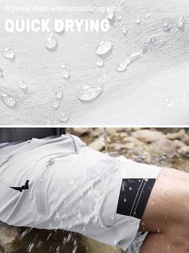 TACVASEN Men's Hiking Cargo Shorts 10" with Zipper Pockets Quick Dry Casual Stretch Golf Work Short Outdoor Summer - Image 3