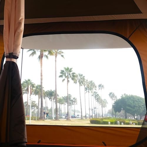 KTT Extra Large Tent 10-12-14 Person(Style-B),Family Cabin Tents,2 Rooms,3 Doors and 3 Windows with Mesh,Straight Wall,Waterproof,Double Layer,Big Tent for Outdoor,Picnic,Camping,Family Gathering - Image 13