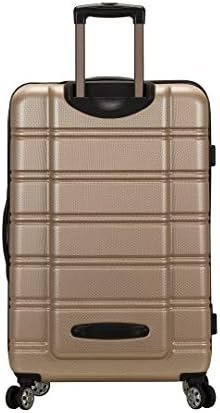 Rockland Melbourne Hardside Expandable Luggage with Spinner Wheels, Champagne, 3-Piece Set (20/24/28) - Image 3