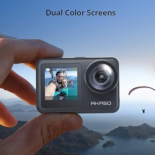 AKASO Brave 7 LE 4K30FPS 20MP WiFi Action Camera with Touch Screen EIS 2.0 Zoom Remote Control 131 Feet Underwater Camera with 2X 1350mAh Batteries Support External Microphone Vlog Camera - Image 2