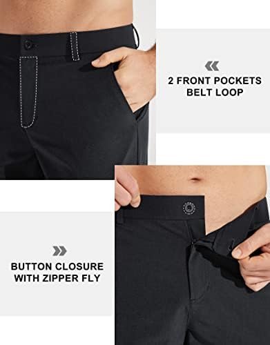 Libin Mens Golf Pants Stretch Work Dress Pants 30"/32"/34" Quick Dry Lightweight Casual Comfy Trousers with Pockets - Image 3