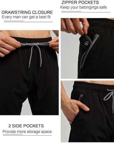 SILKWORLD Mens Swim Trunks Quick Dry Bathing Suit Board Swimming Shorts with Zipper Pockets and Compression Liner - Image 3