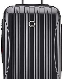DELSEY PARIS Helium Aero Hardside Expandable Luggage with Spinner Wheels, Titanium, Carry-On 21 Inch