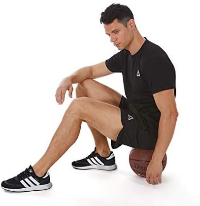 SILKWORLD Men's Running Stretch Quick Dry Shorts with Zipper Pockets(Pack of 2,3) - Image 6