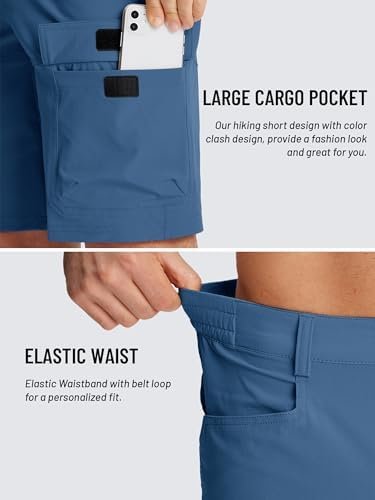 TACVASEN Men's Summer Outdoor Shorts Quick Dry Cargo Casual Work Hiking Shorts (NO Belt) - Image 4