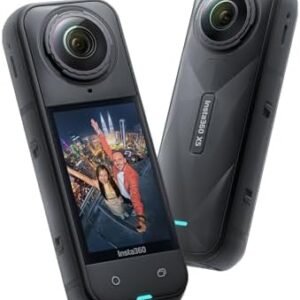 Insta360 X5 - Waterproof 8K 360° Action Camera, Leading Low Light, Invisible Selfie Stick Effect, Rugged and Replaceable Lens, 3-Hour Battery, Built-in Wind Guard, Stabilization, Triple AI Chip Design