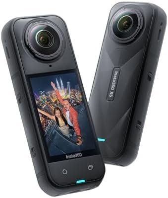 Insta360 X5 - Waterproof 8K 360° Action Camera, Leading Low Light, Invisible Selfie Stick Effect, Rugged and Replaceable Lens, 3-Hour Battery, Built-in Wind Guard, Stabilization, Triple AI Chip Design