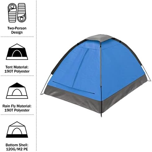 2 Person Camping Tent with Rain Fly and Carrying Bag - Image 4