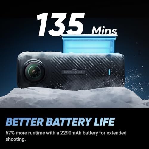 Insta360 X4 Construction Bundle - 360° Construction Camera, 8K30fps 360 HDR Video, 72MP Photo, 11K Timelapses, Supports DroneDeploy, OpenSpace, Cupix, Oculo, WhiteHelmet, Reconstruct, SoftRoid & More - Image 6