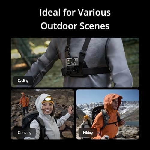 DJI Osmo Action 3 Outdoor Combo - 4K/120fps Action Camera with Chest & Backpack Strap Mount for Hiking and Cycling, Super-Wide FOV, HorizonSteady, Cold Resistant & Up to 320 Mins with 2 Batteries - Image 5