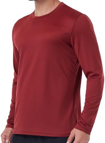 6 Pack Men's Quick Dry Long Sleeve Shirts UPF 50+ UV Sun Protection SPF Shirt Moisture Wicking T-Shirt for Casual Workout - Image 3