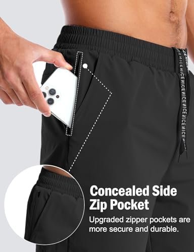 Aolesy Men’s 2 in 1 Running Shorts -5''/7'' Quick Dry Workout Gym Shorts with Pockets, Tennis Training Athletic Shorts - Image 2