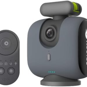 Chameleon AI Auto Sports Action Camera - 4K 60FPS Soccer Camera and Basketball Tracking Camera for Team Sports, Live Streaming, No Subscription, Works with iOS & Android (Lava Graphite)
