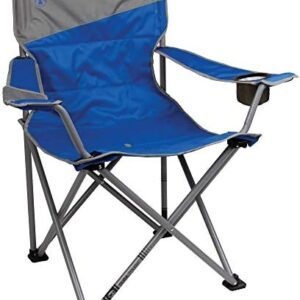 Coleman Big-N-Tall Quad Chair with Cup Holder & Side Pocket, Water-Resistant Oversized Camping Chair Supports up to 600lbs, Great for Tailgating, Camping & Outdoor Use, Carry Bag Included
