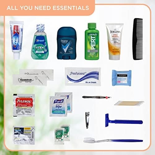 Asom Toiletry Travel Kit - 20 Piece TSA Approved Personal Care & Hygiene Essentials Set for Men & Women, Pre-Filled Convenience for Travel, Airplane Carry-On Ready - Image 3