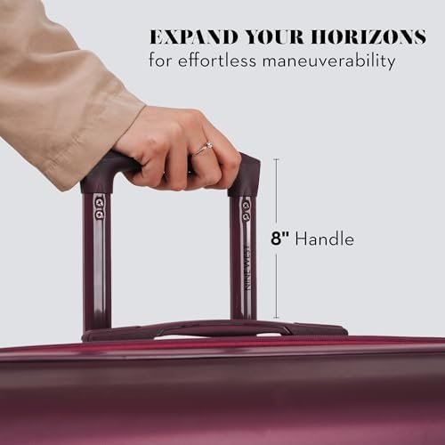 Nine West Large Checked Luggage, 32 Inch Extra Large Suitcases with Wheels, Perfect Hard Luggage for Long Distance Travel, Ideal Travel Suitcase for Family Vacations or Business Trips - Image 6